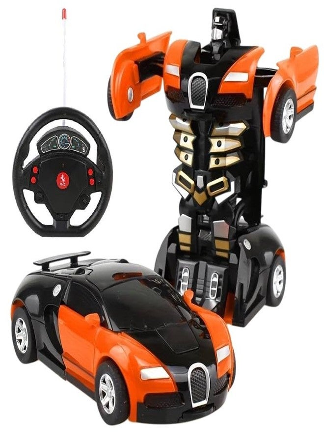 Amitasha Transform Remote Control Car 2-in-1 Convertible Steering Robot RC Car for Kids Boys Birthday Gift - Image 1